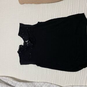 LOFT Black Sleeveless Blouse